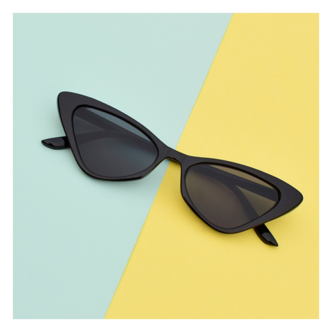 Black Cat-Eye Sunglasses