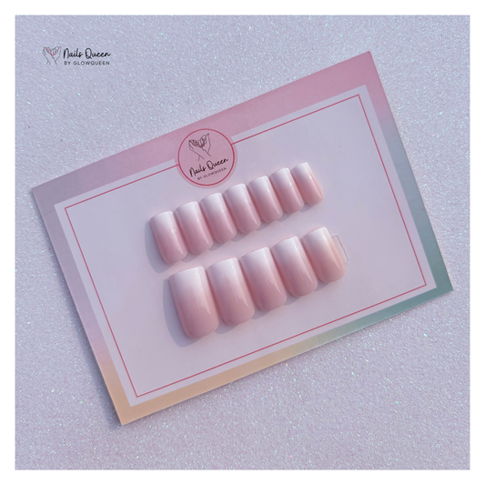 Pink Ombre Square Press-On Nails